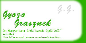 gyozo grasznek business card